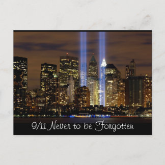 "New York City" 9/11-pris med Ljus vykort