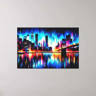New York City Abstrakt 1103 Canvastryck