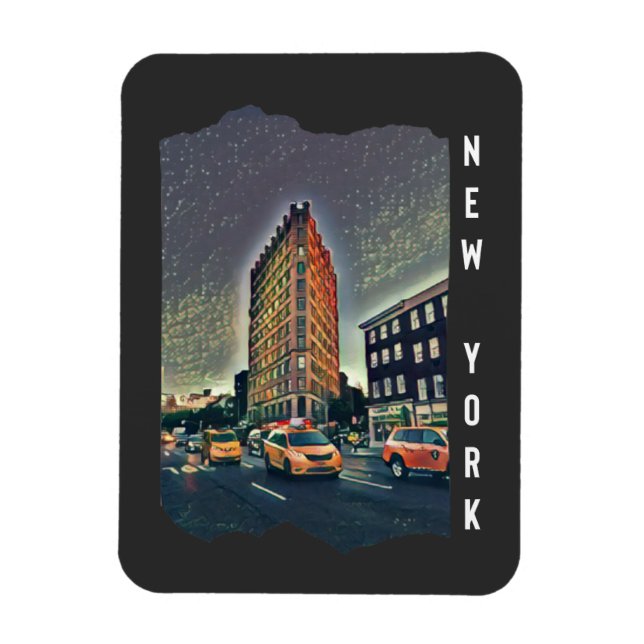 New York City Aesthetic Photo Art Magnet (Vertikal)