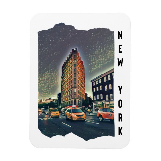 New York City Aesthetic Photo Art Magnet (Vertikal)