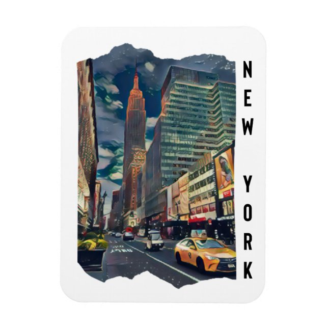 New York City Aesthetic Photo Art Magnet (Vertikal)