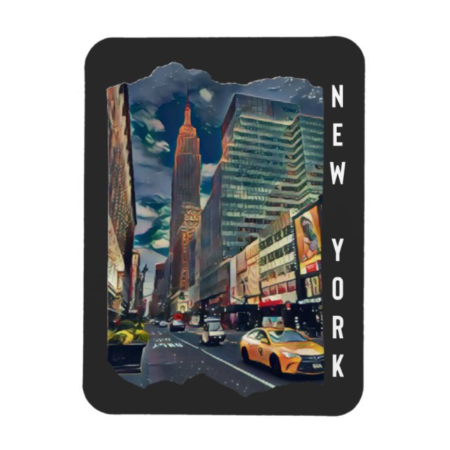 New York City Aesthetic Photo Art Magnet (Vertikal)