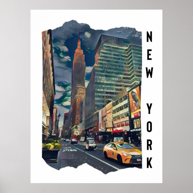 New York City Aesthetic Photo Art Poster (Framsidan)
