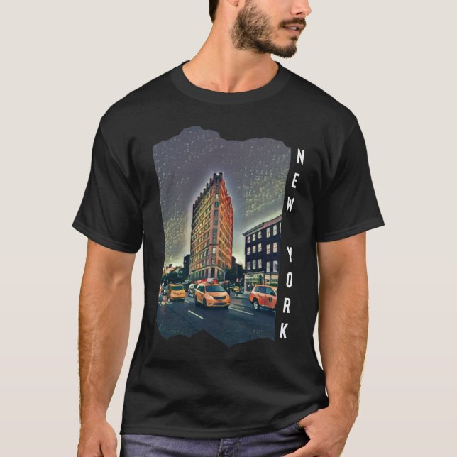 New York City Aesthetic Photo Art T Shirt (Framsida)