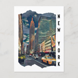 New York City Aesthetic Photo Art Vykort