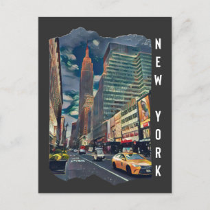 New York City Aesthetic Photo Art Vykort