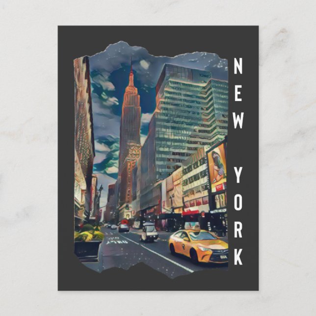New York City Aesthetic Photo Art Vykort (Framsida)