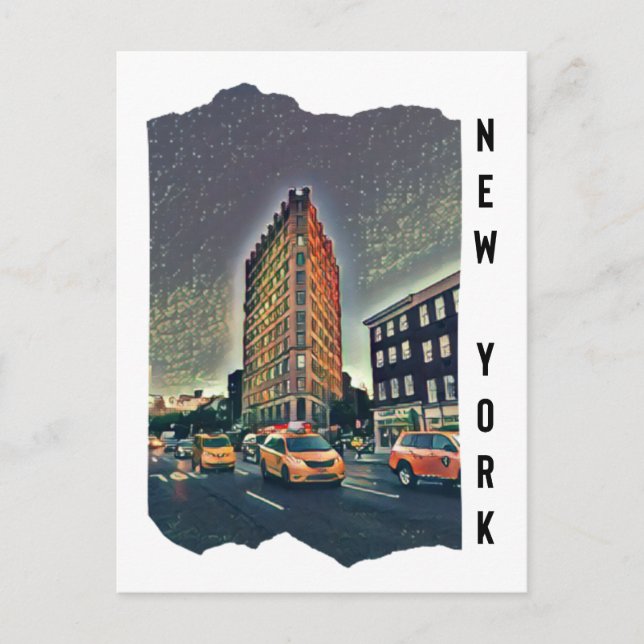 New York City Aesthetic Photo Art Vykort (Framsida)