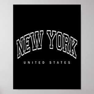 New York City - Amerikas förenta stater - Retrokon Poster