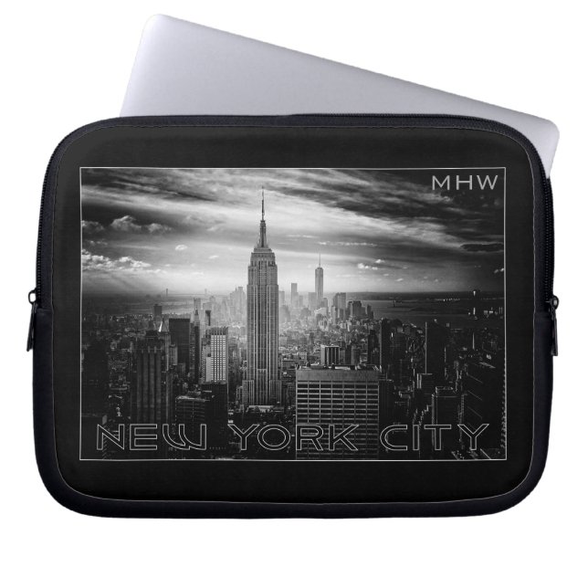 NEW YORK CITY anpassningsbar monogram laptop sleev Sleeve (Framsidan)