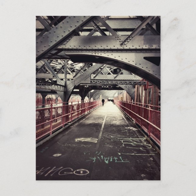 New York City Architecture - Williamsburg Bridge Vykort (Framsida)