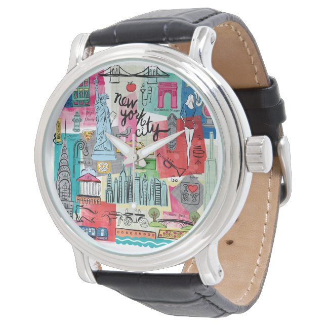 New York City Armbandsur (Vinklad)
