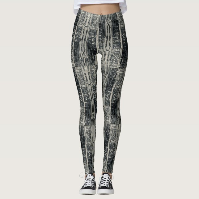 New York City avfyrar flykttryckLeggins Leggings (Framsida)