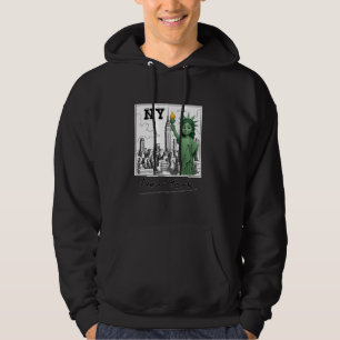 New York City Baby Frihetsgudinnan Skyline Skso Hoodie