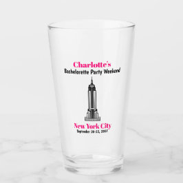 New York City Bachelor Party Girls Resa Beer Pint Glaskopp