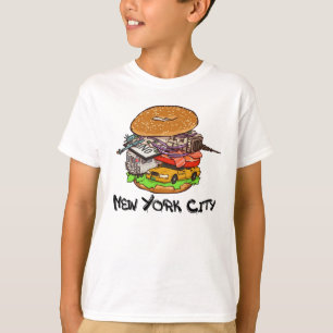 New York City Bagel med allt NYC T Shirt
