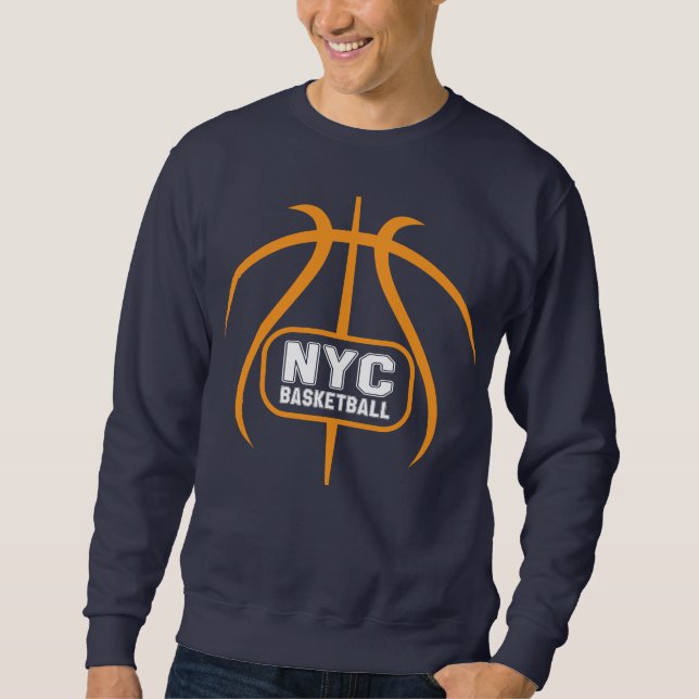 New York City Basketball Lång Ärmad Tröja (Framsida)