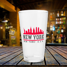 New York City Beautiful Fun Skyline Glaskopp