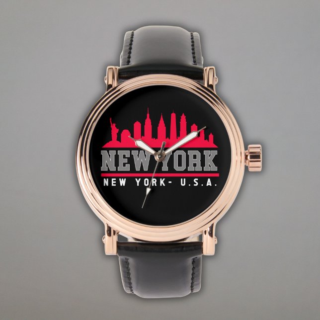 New York City Beautiful Skyline Armbandsur (Skapare uppladdad)