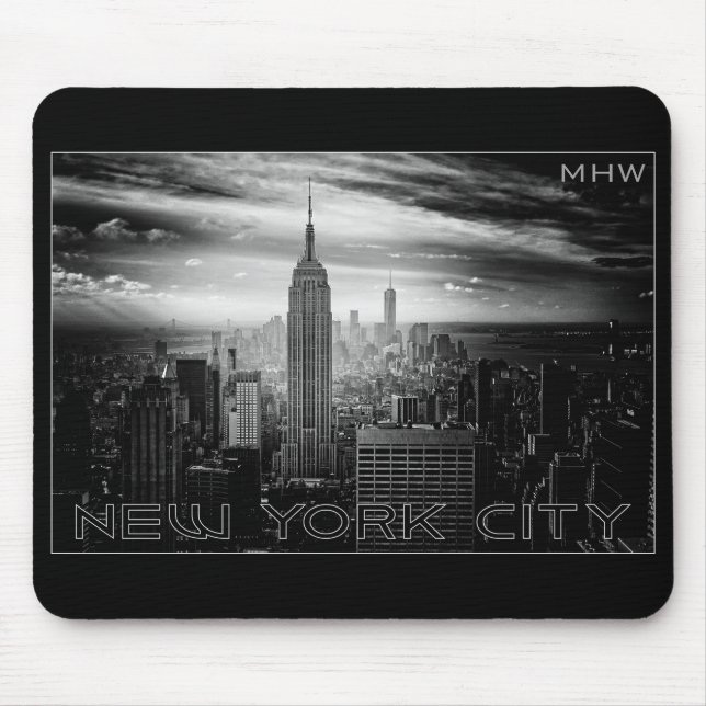 NEW YORK CITY beställnings- monogrammousepad Musmatta (Framsidan)