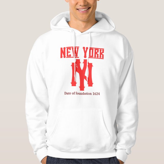 New York City, Big Apple Hoodie (Framsida)