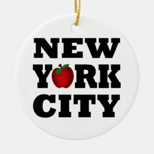 New York City (Big Apple) Julgransprydnad Keramik