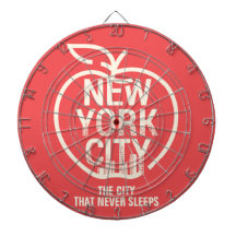 New York City Big Apple Modern Red Roligt