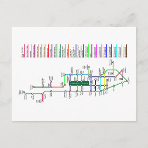 New York City Bike Karta vykort