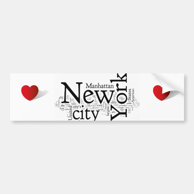 New York City Bildekal (Framsidan)