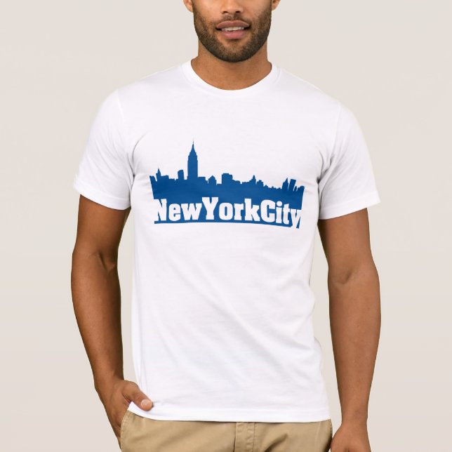 New York City Blå Tröja (Framsida)