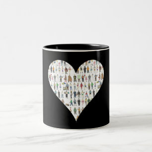 New York City Black Heart NYC People Mugg