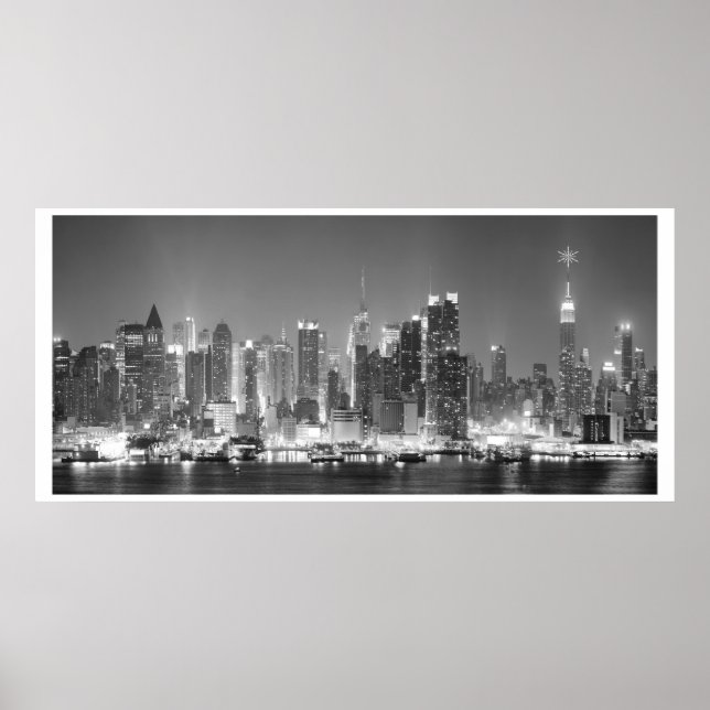 New York City Black & White Photo Poster (Framsidan)