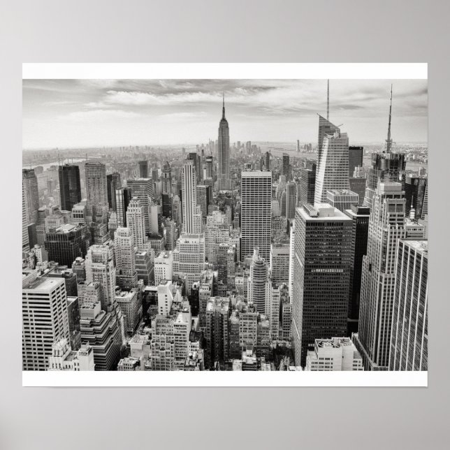New York City Black & White Poster (Framsidan)