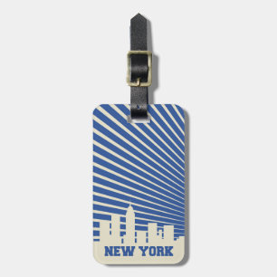 New York City blått Bagagebricka