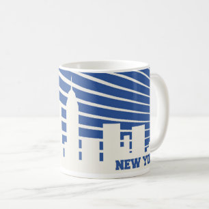 New York City blått Kaffemugg