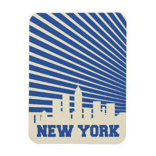 New York City blått Magnet