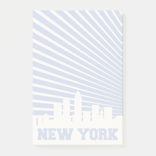 New York City blått Post-it Block (Framsida)