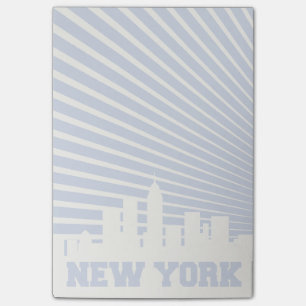 New York City blått Post-it Block