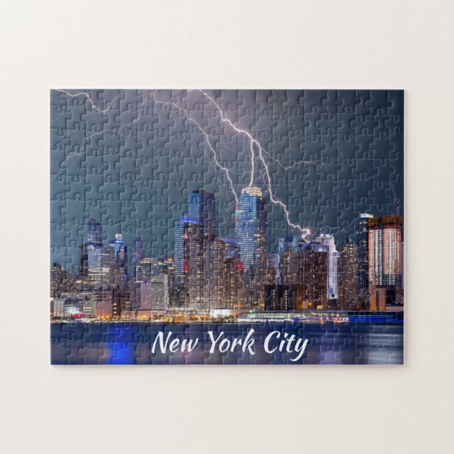 New York City blixtstorm Pussel (Horisontell)