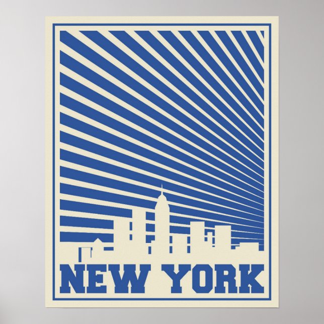 New York City Blue Poster (Framsidan)