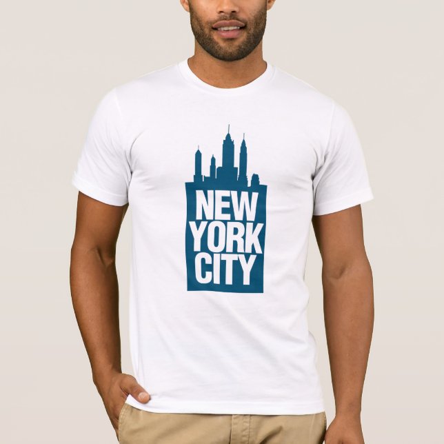 New York City Blue T-shirt (Framsida)