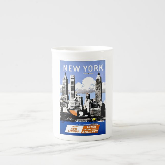 New York City Bone China Mugg Benporslin Mugg (Framsidan)