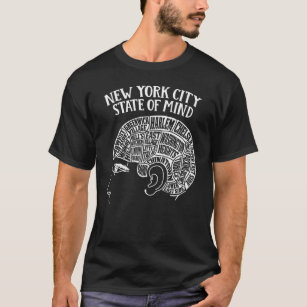 New York City Brain Head Design T Shirt
