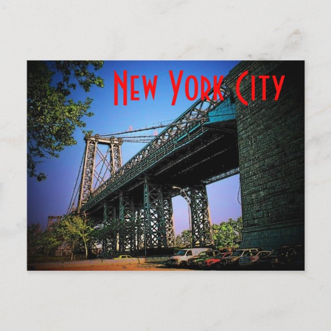 New York City Bridge-vykort Vykort (Framsida)