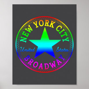 New York City Broadway-teater Nyc USA U Poster