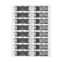 New York City Brooklyn Bridge Bröllop Etikettband