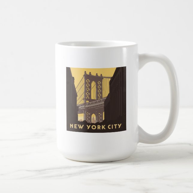 New York City | Brooklyn Bridge Kaffemugg (Höger)