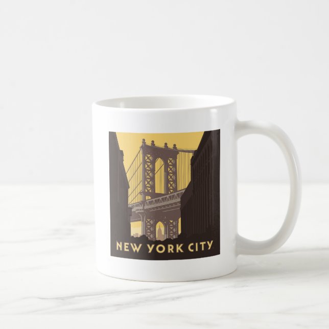 New York City | Brooklyn Bridge Kaffemugg (Höger)