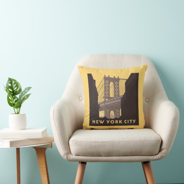 New York City | Brooklyn Bridge Kudde (Stol)