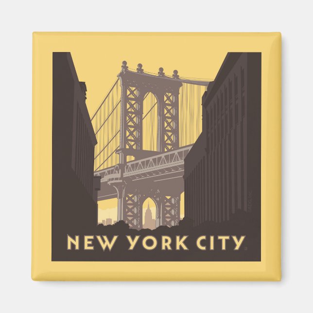 New York City | Brooklyn Bridge Magnet (Framsidan)